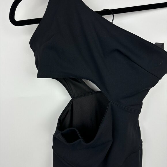 Free People Movement Transend Limits Onesie Bodysuit Asymmetric Cutout Black XS - Picture 6 of 12